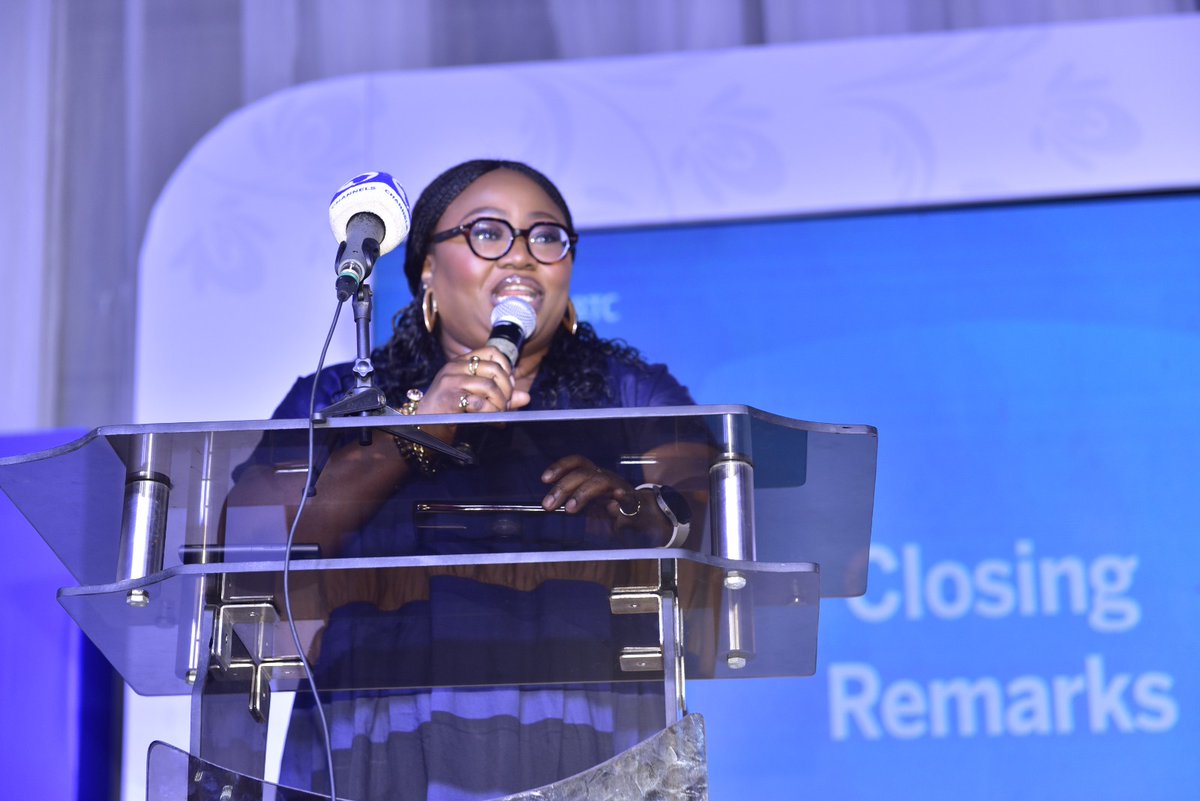 StanbicIBTC's tweet photo. Together, we can turn aspirations into tangible successes, not just for ourselves but for women across the globe. Edidiong Akan, Head, Compliance, Stanbic IBTC Pension Managers, giving the closing speech at LATTES.
#BloomWeekend
#StanbicIBTC https://t.co/0zGfxRz1fu