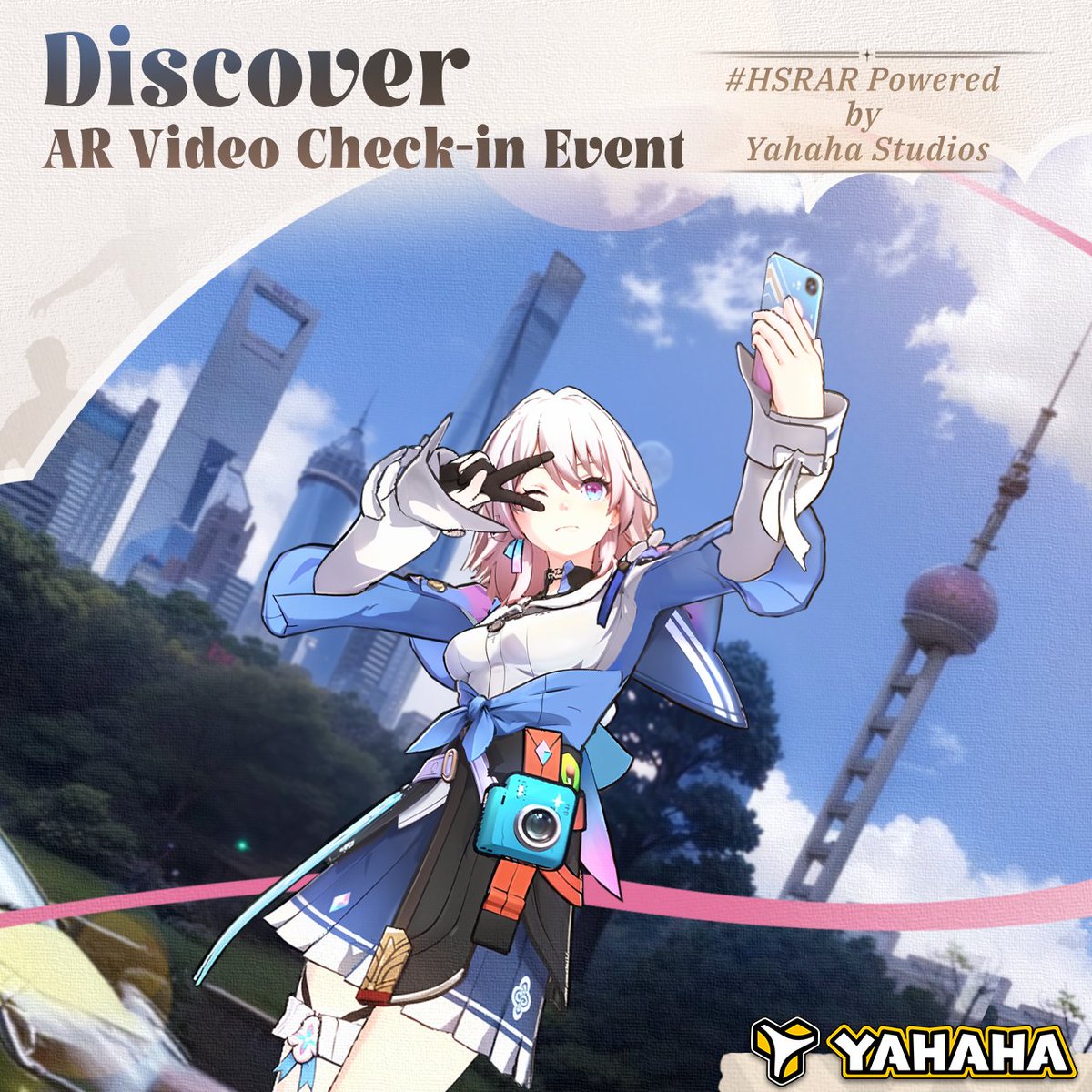 OfficialYahaha's tweet photo. ๐ชLet the Games Begin!
๐ธWelcome to #HSRAR โ Trailblazing Heir: Travel Trailblaze AR Video Check-in Event in Paris & globally, powered by YAHAHA AR technology.
๐Check-in on HoYoLAB today to experience it!
#AR #metaverse https://t.co/c3xJ9ei5cJ