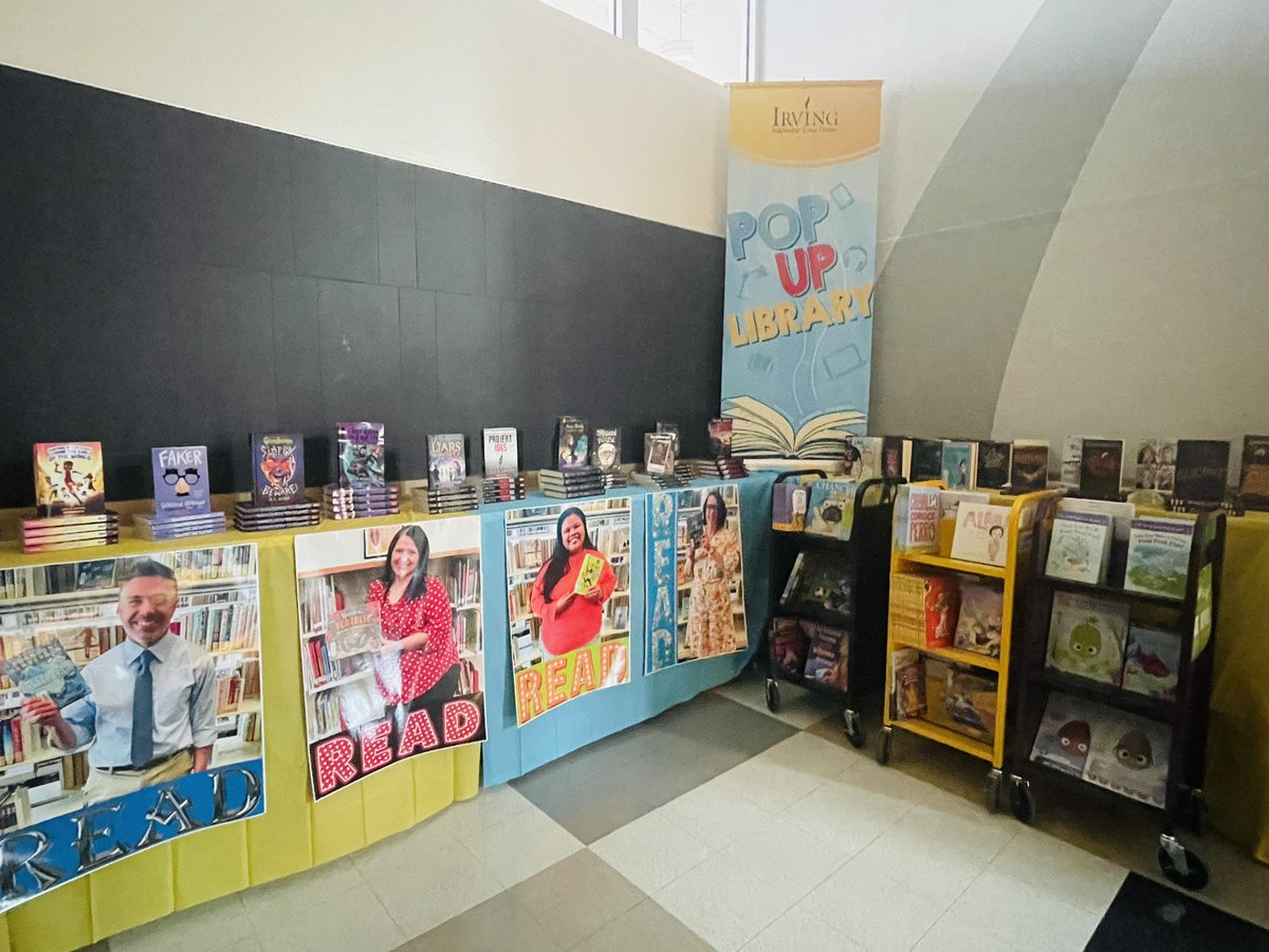 IrvingLibraries's tweet photo. ✨Happy Saturday✨

If you’re at @IISDFoundation Supplies for Success today, make sure and stop by the @IrvingISD Libraries booth for 
📚F R E E 📖 B O O K S 📚 https://t.co/NPzCkPbhRb