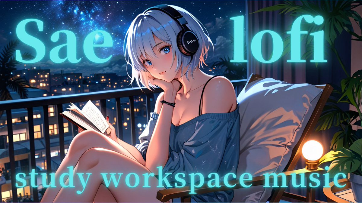 【作業用BGM】Lofi chill music girl. Sae reading a book.サエはベランダで本を読んでいます。 サエの様子と共に音楽をお届けします。 
＊画像つけ忘れたので再投稿😅
👇YouTube 
youtu.be/-2m2oWc7Kuk

 #lofi #bgm #music #chill #relaxbgm #backgroundmusic #relaxingsounds #音楽 #睡眠用bgm