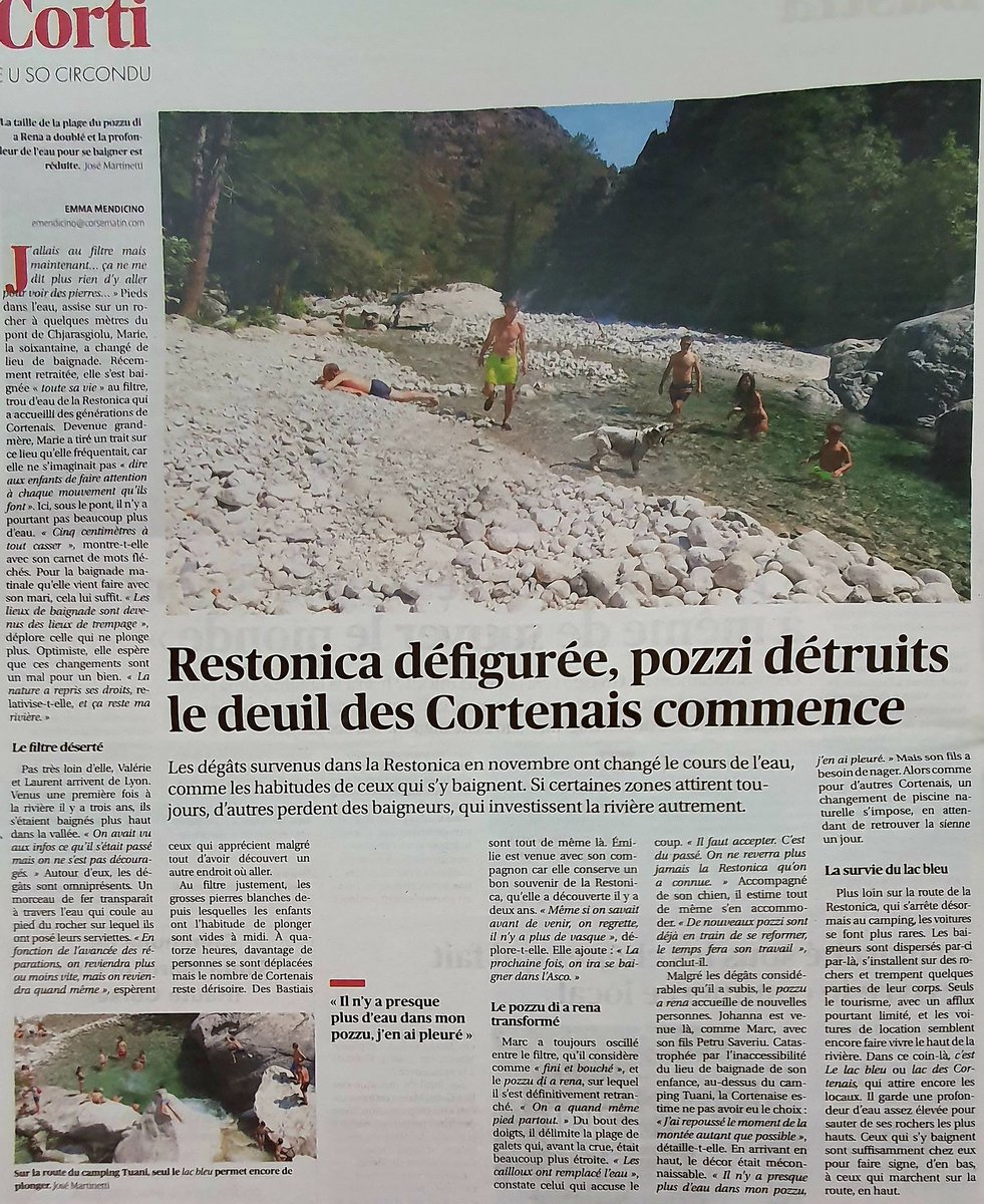 KarineLL_20's tweet photo. Vallées de la #Restonica et du #Tavignanu #Corti #Corse
Les stigmates des tempêtes Ciaran et Domingos
📰 26.07.2024 @Corse_Matin https://t.co/pNqsEIc3nt