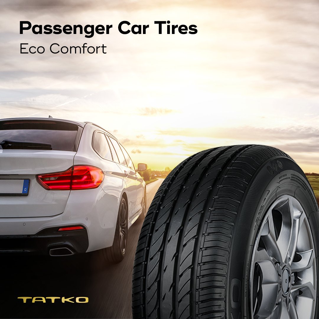 Equipped with high quality material, our Passenger Car Tire Eco Comfort provides safe handling and brake performance.

Check the product details and the whole PCR tire range in our catalog below! tatkolastik.com/pdf/tatko-pcr-…

#Tatko #TatkoTires #Industrial #Tractor #OffTheRoad #Car