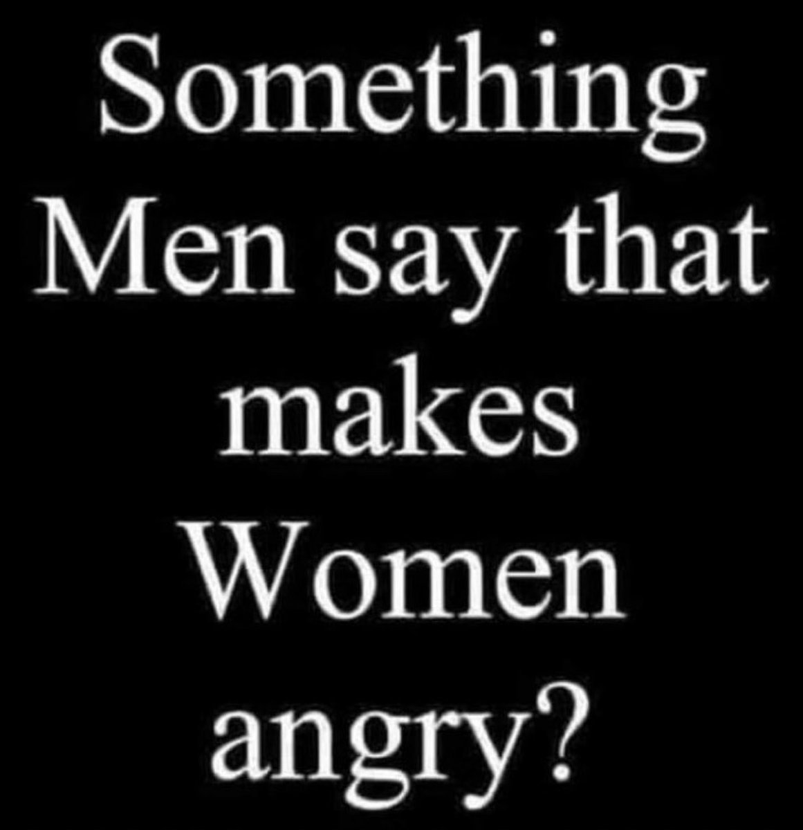 One thing?