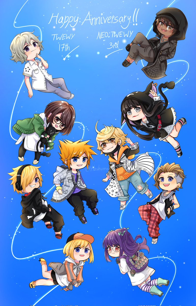 Hoshumos's tweet photo. Happy TWEWY and NEO: TWEWY Anniversary!!! 🎉🎉🎉
#TWEWY17th #NTWEWY3rd
#すばせか17周年 #新すばせか3周年 https://t.co/vbgCsYzzFB
