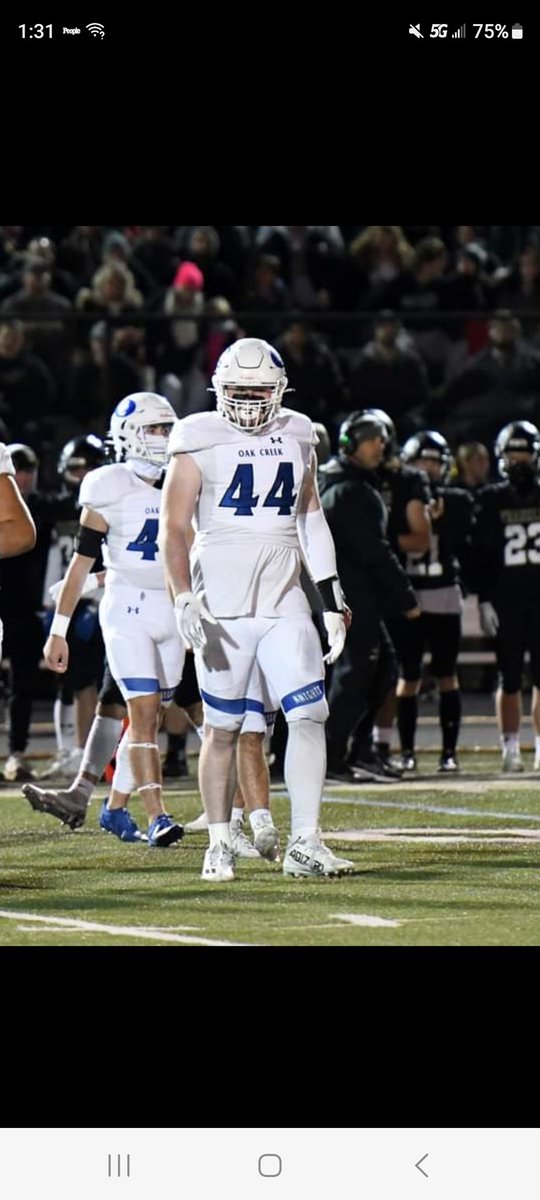 It is our honor to present  KEVIN WOJCIECHOWSKI AS CAPTAIN OF THE 24 OAK CREEKS KNIGHTS FOOTBALL TEAM. He has taken every opportunity to improve himself and the team. EVERY 1!!