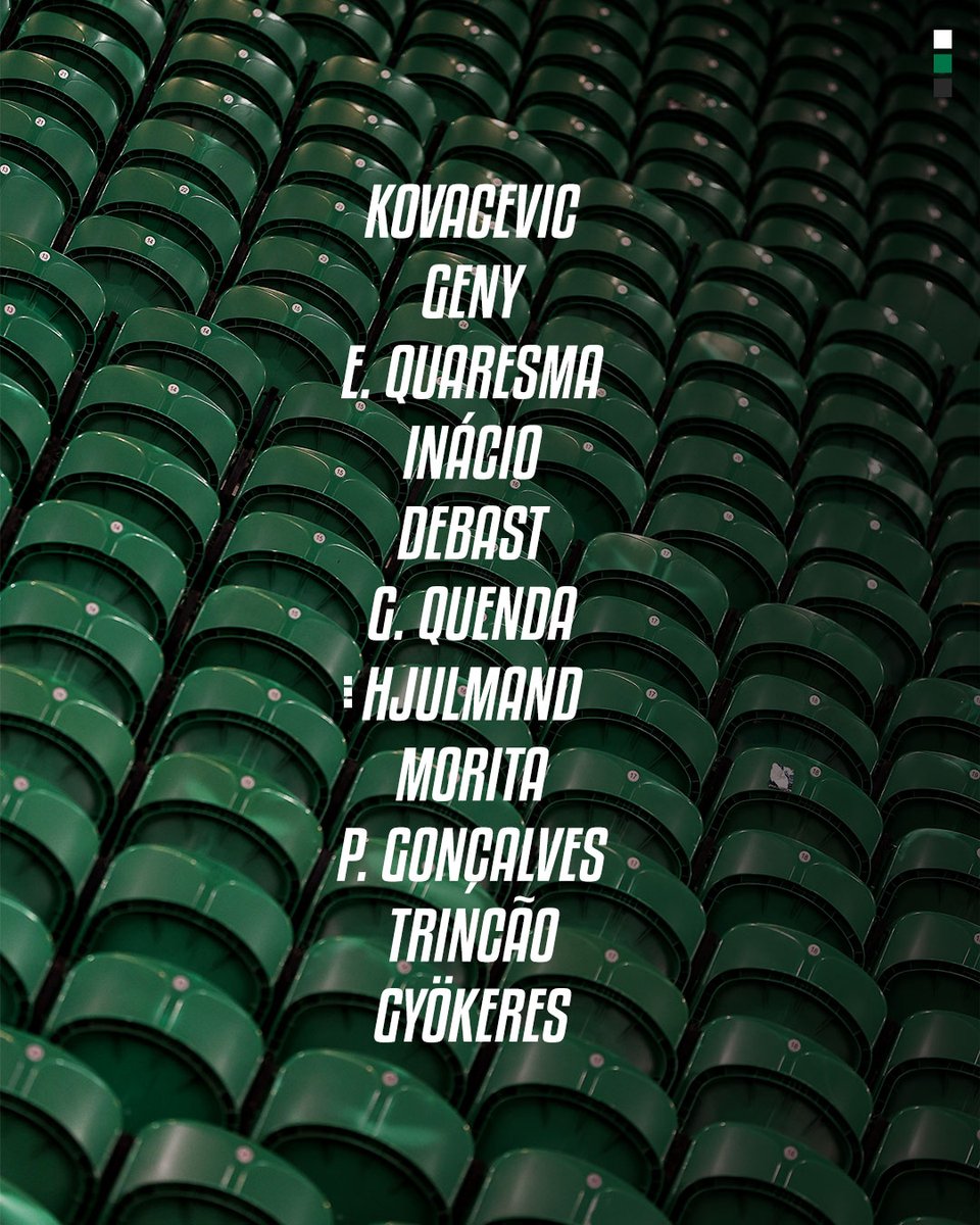 SportingCP's tweet image. Os Leões 👥 titulares no jogo de hoje! #SCPAC #Troféu5Violinos