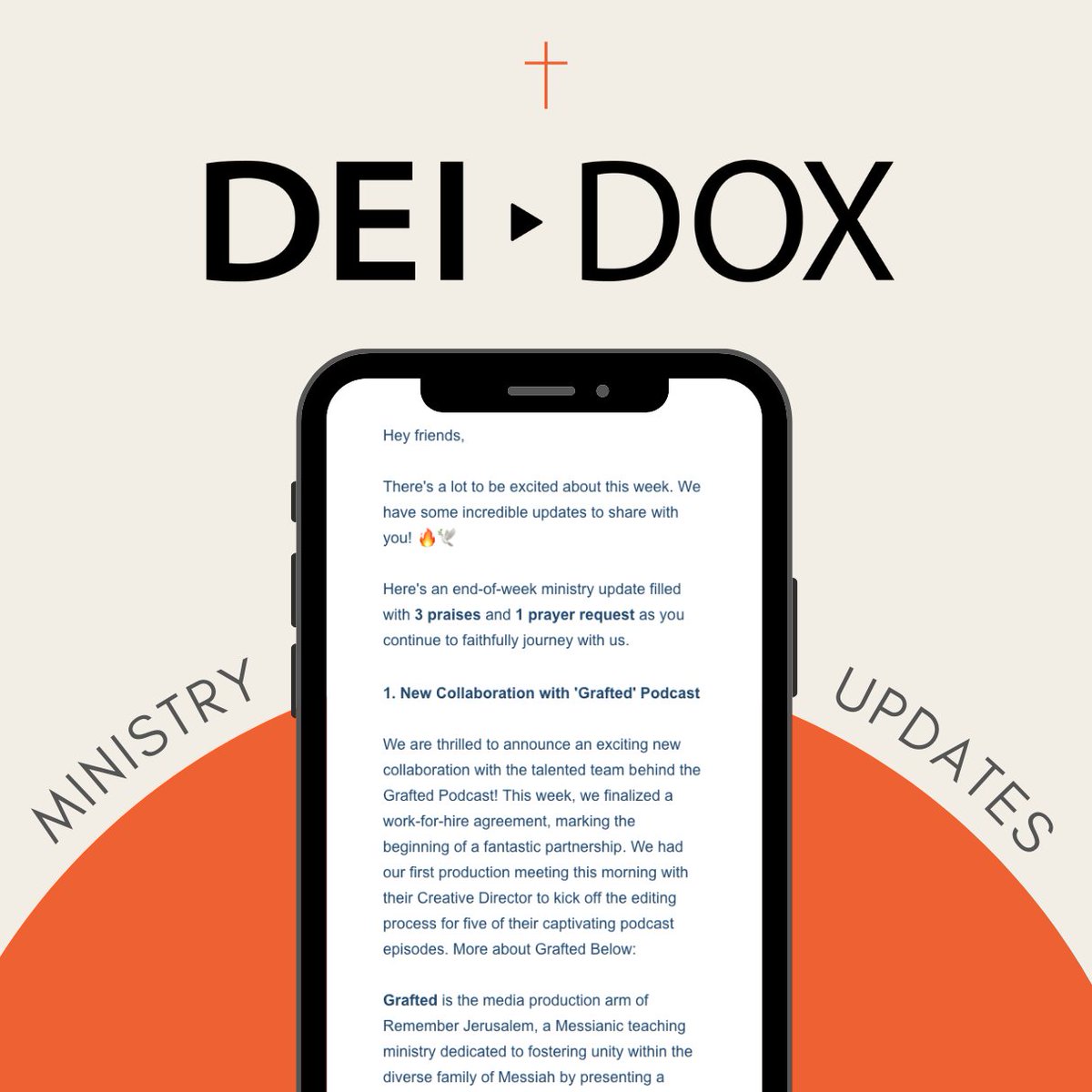 Have you signed up for our email list yet? We’re sharing exciting things happening at Deidox including our new collaboration with the Grafted Podcast and an update on the “How to Win the Story War” film.

Sign up here: bit.ly/4fmLpcP