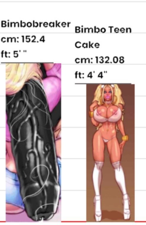 Anyone who I've interacted with knows how I like the kinda cocks dicking me down.

Now everyone else knows too, I'm a shameless hyper slut~ I want your biggest rock solid cocks, the absolute most MASSIVE you'll consider plapping these perky bimbo booty cheeks with~!