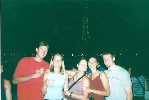 watching Olympics opening ceremony reminded me of the time I was in Paris alone on a backpacking trip in 2001. I took a boat cruise on the seine river at night. I found this picture. I met these people from the Midwest. It would be cool if someone recognized them. #teamshaunyboy