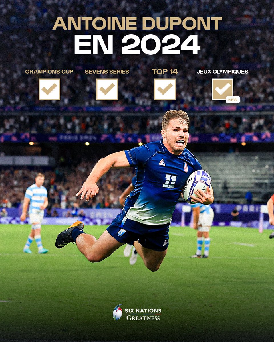 𝐈𝐑𝐑𝐄́𝐒𝐈𝐒𝐓𝐈𝐁𝐋𝐄 🔥

Antoine Dupont continue de repousser les limites du réel en 2024 🤯

#Paris2024