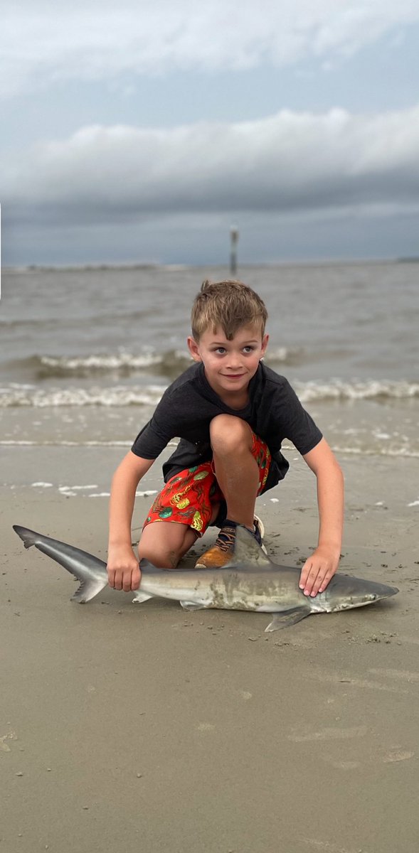 Me: what do you think about catching your first shark buddy? 

Fletch: not like going down to the pond and chasing bluegills or tommy cods…..