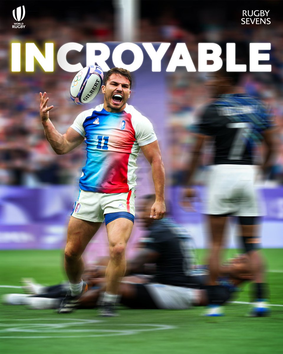 This is Antoine Dupont's world, we're just living in it 🌍

#Paris2024 | #RugbySevens