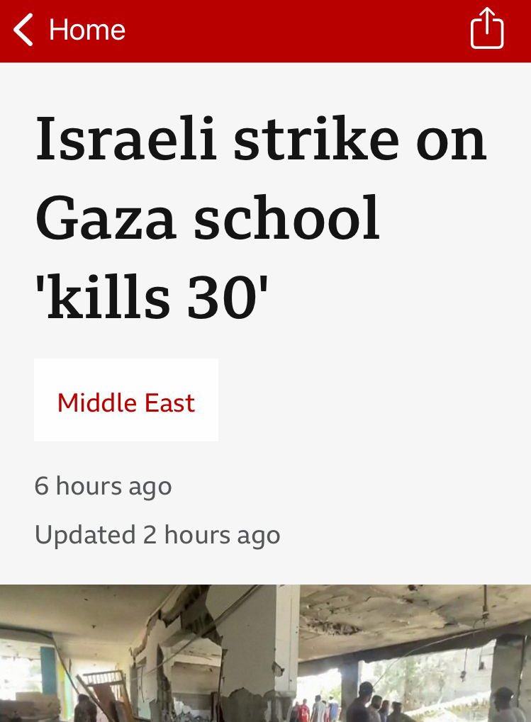 JoosyJew's tweet photo. Look how @BBCNews reported two of today’s stories.

The @BBC is damaged beyond repair. https://t.co/FVD3yqjt8O