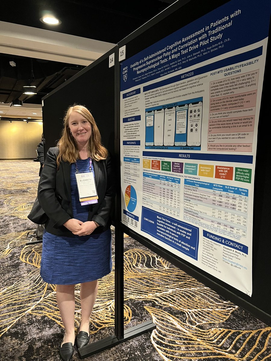 Very glad to be back at #AAIC2024 #AAIC24! Presented a poster about Mayo Test Drive at the Technology and Dementia Preconference today that will also be on display on Monday, so please stop by. Looking forward to seeing everyone!