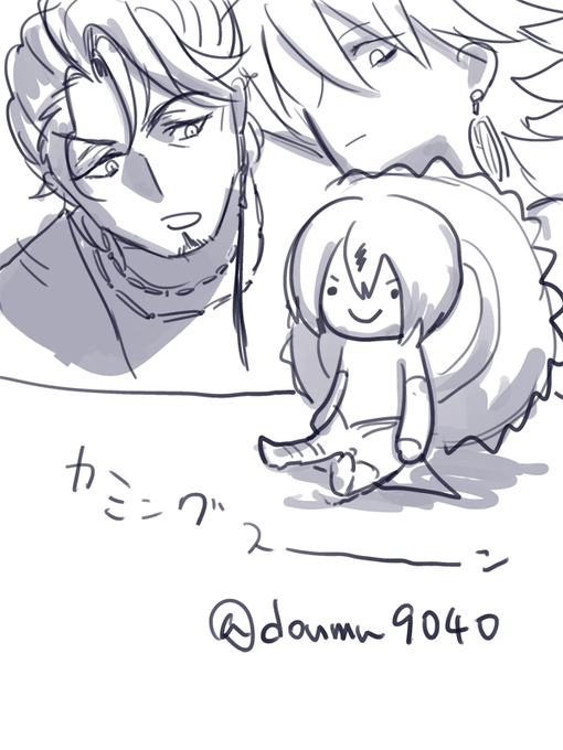 ターマンのマロリクも描いてますのでしばしお待ちを～(これはリクと関係ない落書き)