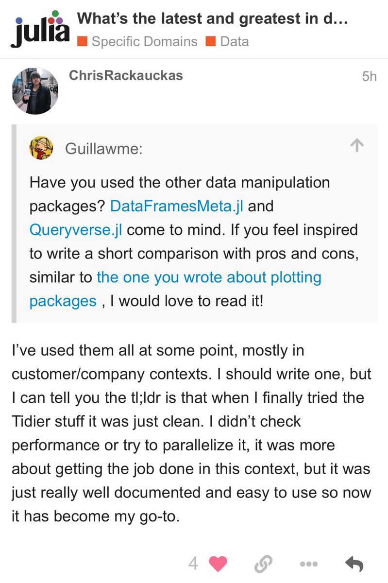 Tidierjl's tweet image. We love to see it!

#JuliaLang #tidyverse