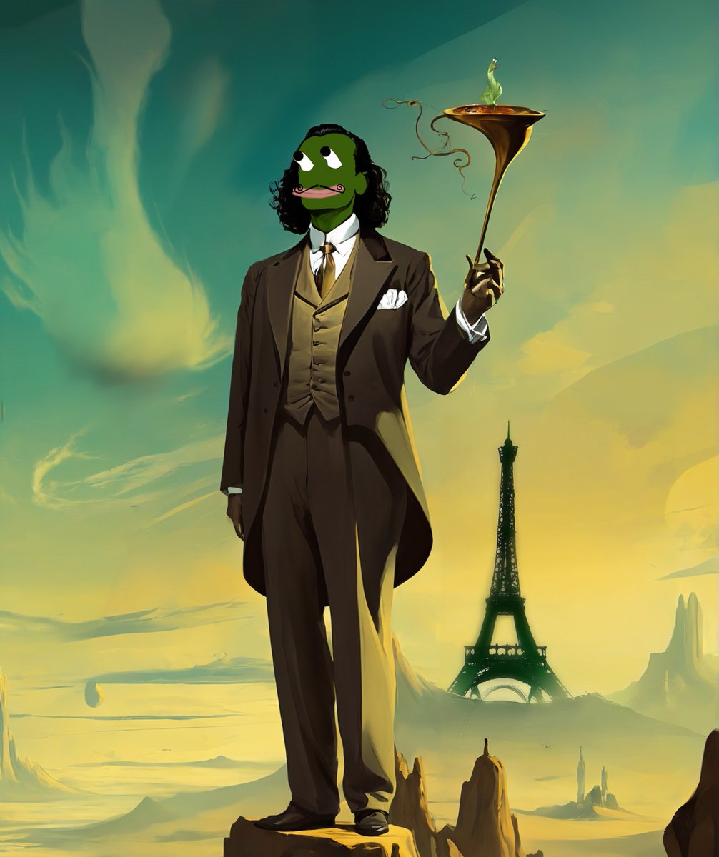 Had the strangest dream last night, it looked like Dalí certainly had the Borpic flame on... 

borpa.art