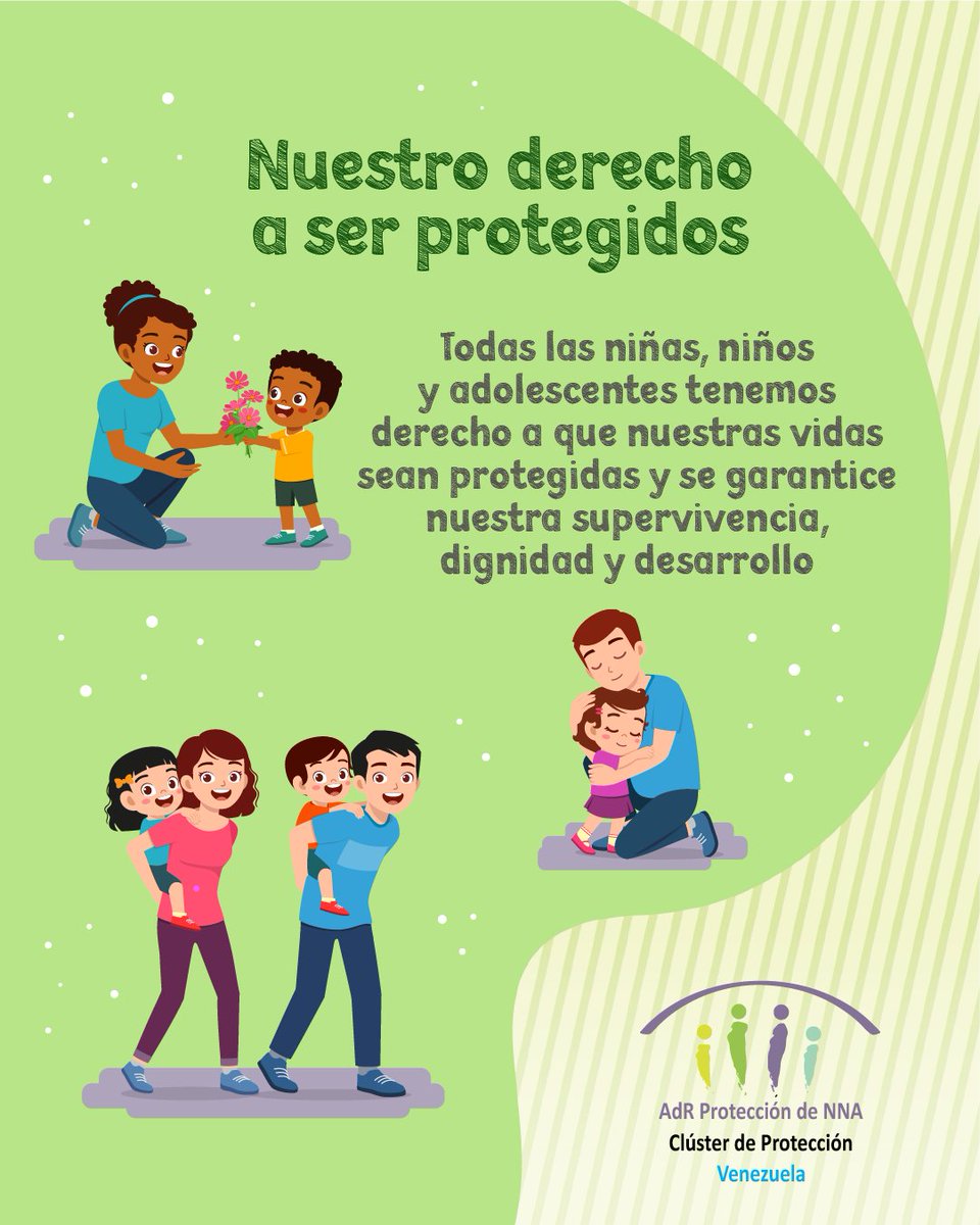 unicefvenezuela's tweet photo. Los niños, niñas y adolescentes tienen derecho a crecer sanos, seguros y felices. Ante cualquier situación de peligro, tienen el derecho a estar protegidos y sentirse seguros.

#SuDiaSusDerechos https://t.co/uy9TXiihHo