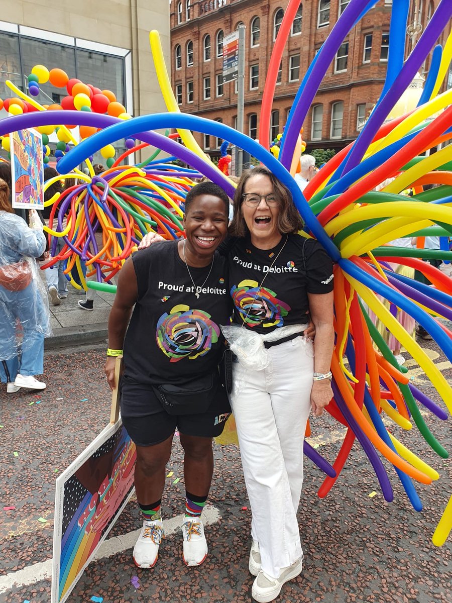 Proud at Deloitte (@deloitteproud) on Twitter photo Spotted at #BelfastPride 📸
The wonderful <a href="/jahenry1/">Jackie Henry</a> and <a href="/FollowTolu/">Tolu Osinubi</a> bringing joy to the streets of Belfast 😍💚🏳️🌈
#ProudAtDeloitte Spotted at #BelfastPride 📸
The wonderful <a href="/jahenry1/">Jackie Henry</a> and <a href="/FollowTolu/">Tolu Osinubi</a> bringing joy to the streets of Belfast 😍💚🏳️🌈
#ProudAtDeloitte