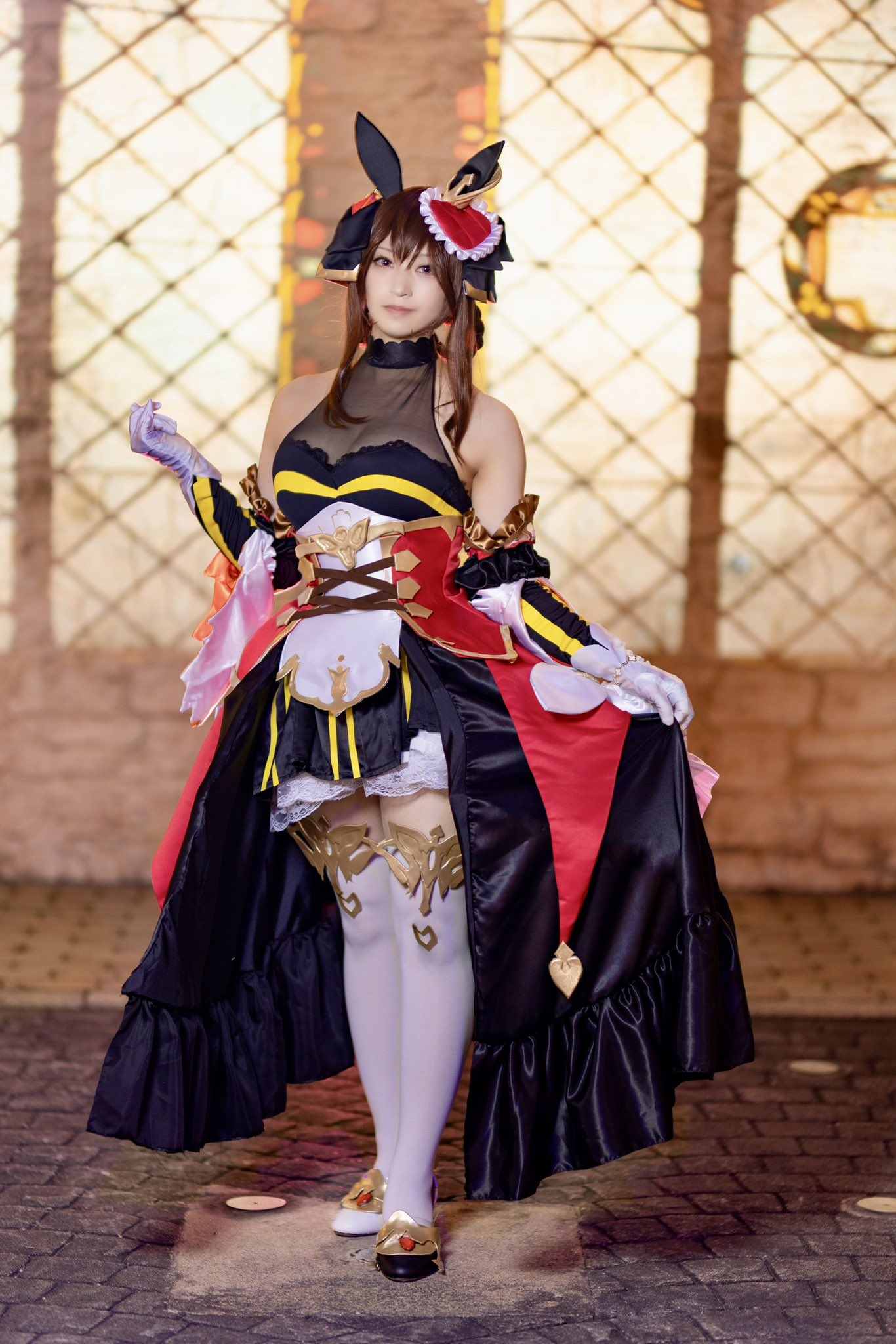 セット済み】 ウマ娘 ジェンティルドンナ コスプレ ウィッグ セット済み】 ウマ娘 ジェンティルドンナ コスプレ ウィッグ