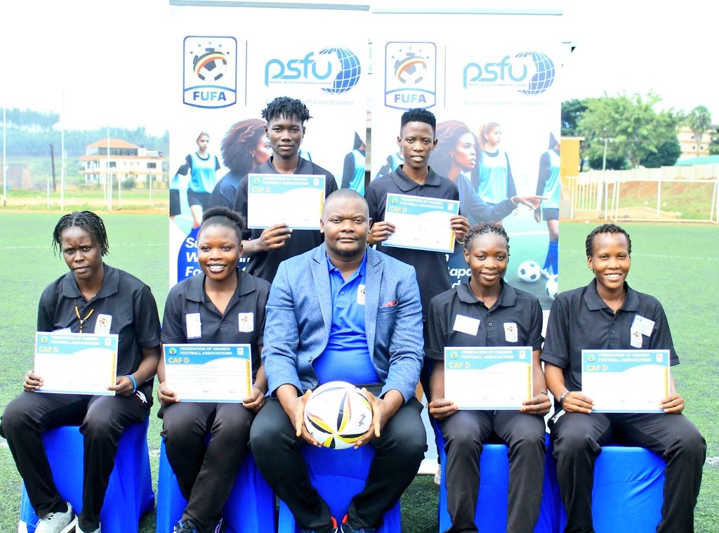 She Maroons Football Club (@shemaroonsfc) on Twitter photo Huge congratulations to ours Jackline Adong, Proscovia Adong, Esther Akujo, Justin Najjuko, Liliana Kasuubo, Nakayiwa Doreen, and <a href="/Jafaith12/">APIO FAITH</a> on successful completion of the CAF D Coaching Course.
We're proud of you all 👏
#SMARFC🔴|#OneForce Huge congratulations to ours Jackline Adong, Proscovia Adong, Esther Akujo, Justin Najjuko, Liliana Kasuubo, Nakayiwa Doreen, and <a href="/Jafaith12/">APIO FAITH</a> on successful completion of the CAF D Coaching Course.
We're proud of you all 👏
#SMARFC🔴|#OneForce