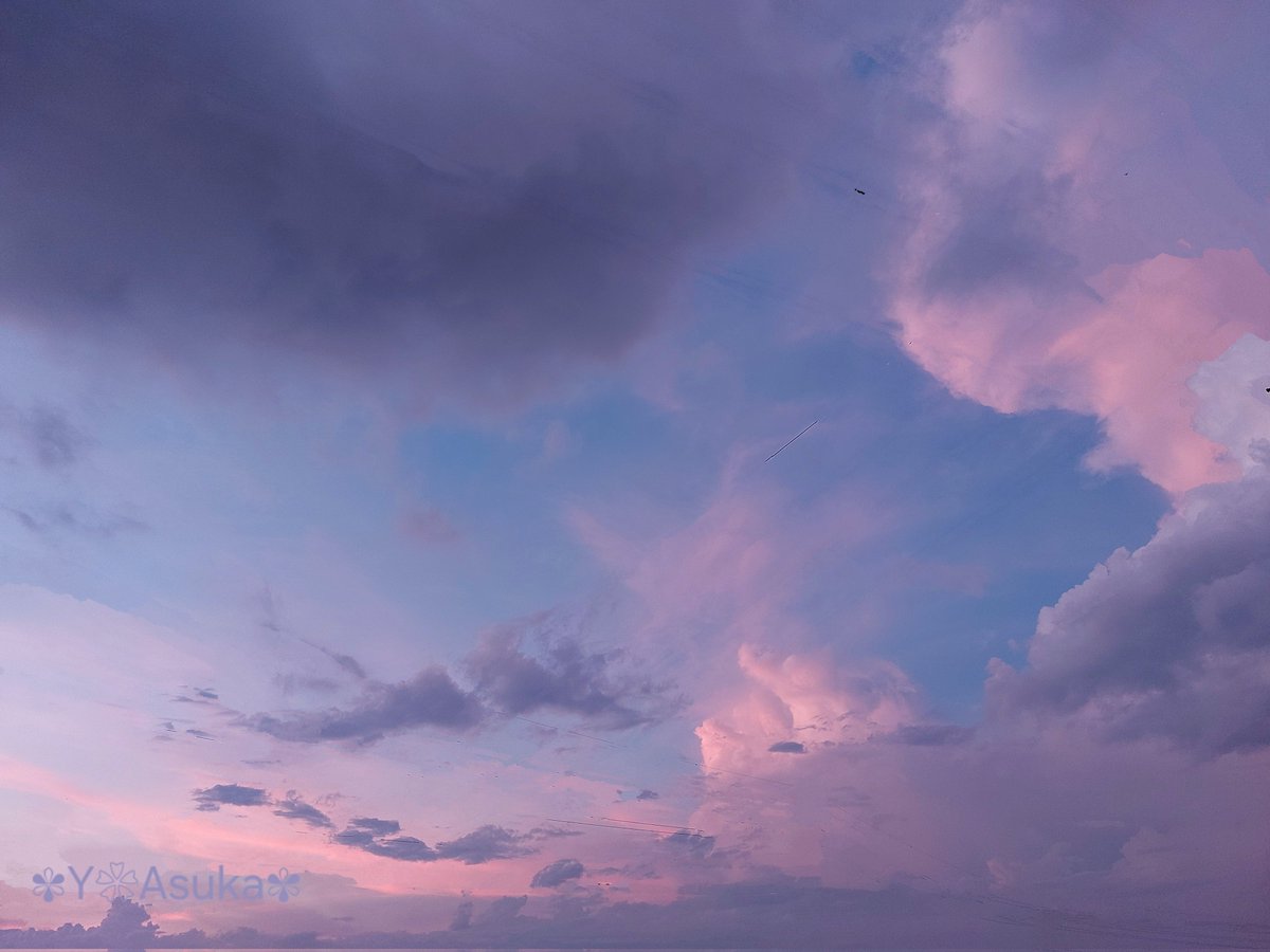 yumeasutw's tweet photo. 沸き立つ #積乱雲⛈️
北の空で夕日を浴びて
桃色に染まる積乱雲⛈️
見る見る発達して
頭頂部が #かなとこ雲 に
変化し始めています。
西の空は
どんより厚い雲に覆われています。
#夕空 #夕焼け #鉄塔 #電柱 #電線
#空の名前
#天気の図鑑 #雲の超図鑑
#空 #sky
#雲 #cloud
#a2024 #a0727 #a202407 https://t.co/26N9mDFstC