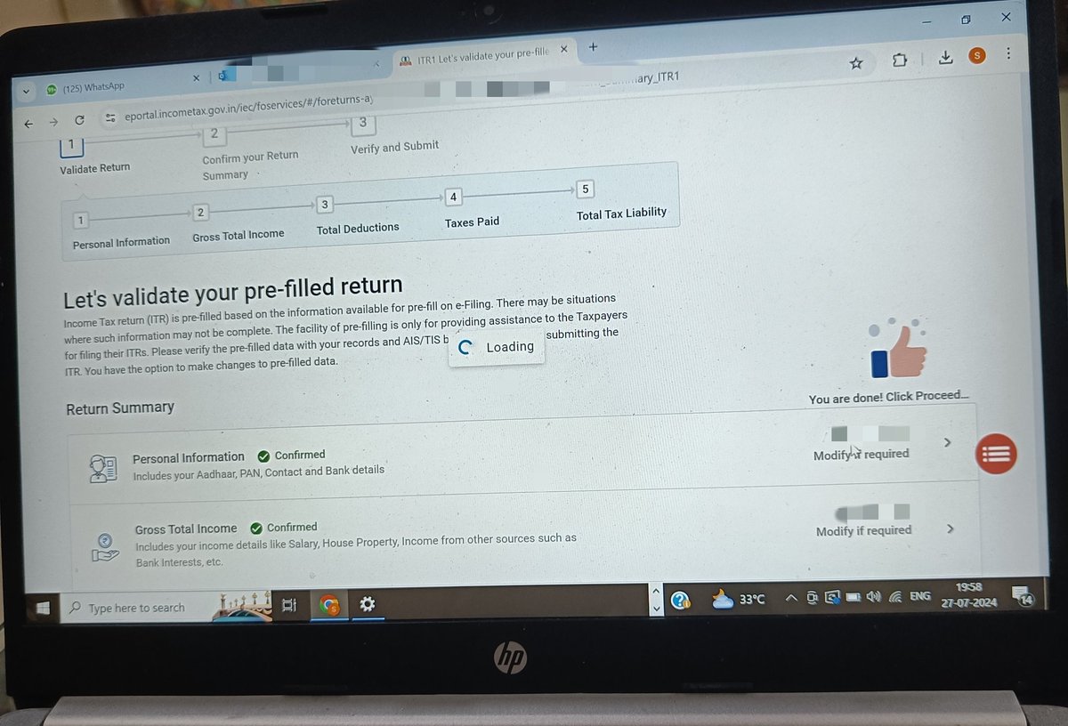 Sovi_Indian's tweet photo. Even with a fast internet connection and a resolve of the Govt. to make a Digital India, we are unable to file the ITR.
All thanks to the AIS mismatch, slow, non-responsive e-filing portal.
The least u can to is extend the due date🙏🏻
@nsitharaman @IncomeTaxIndia https://t.co/QzDhg22a3Q