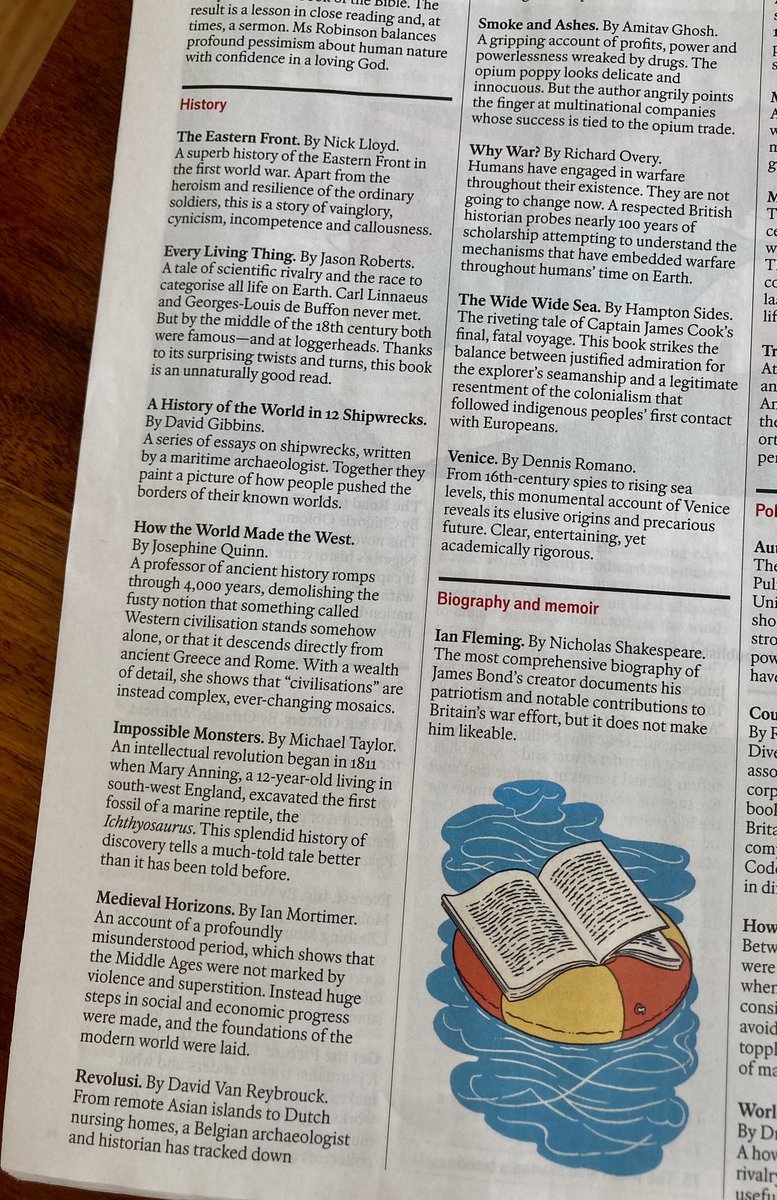 Helen McCarthy (@historianhelen) on Twitter photo Some fantastic history summer reads recommended here by <a href="/TheEconomist/">The Economist</a> but only one female author out of eleven? Women write History books too! Some fantastic history summer reads recommended here by <a href="/TheEconomist/">The Economist</a> but only one female author out of eleven? Women write History books too!