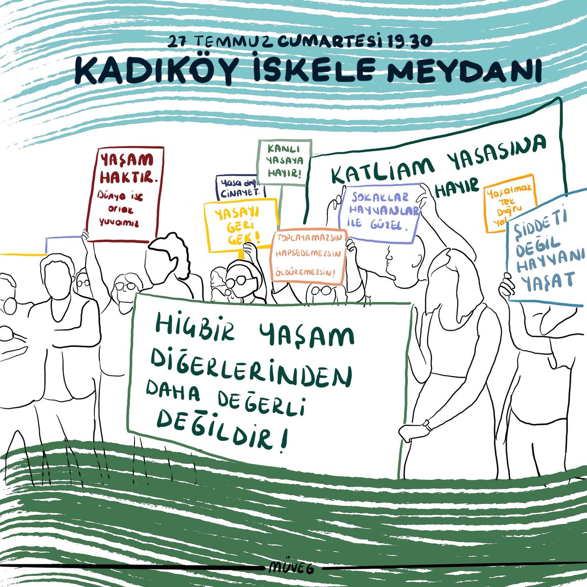 marmaravegan's tweet photo. Sokakta yaşayan hayvanları ölüm kampları olan barınaklara hapsetmek isteyen bu katliam yasasını durdurmak için, 

27 Temmuz Cumartesi 19.30’da Kadıköy İskele Meydanı’nda buluşuyoruz. 

#yasayıgeriçek #yaşamiçinyasa #yaşamaşansver #hayvanhakları #hayvanaşiddetehayır https://t.co/olmbAoQ65Y