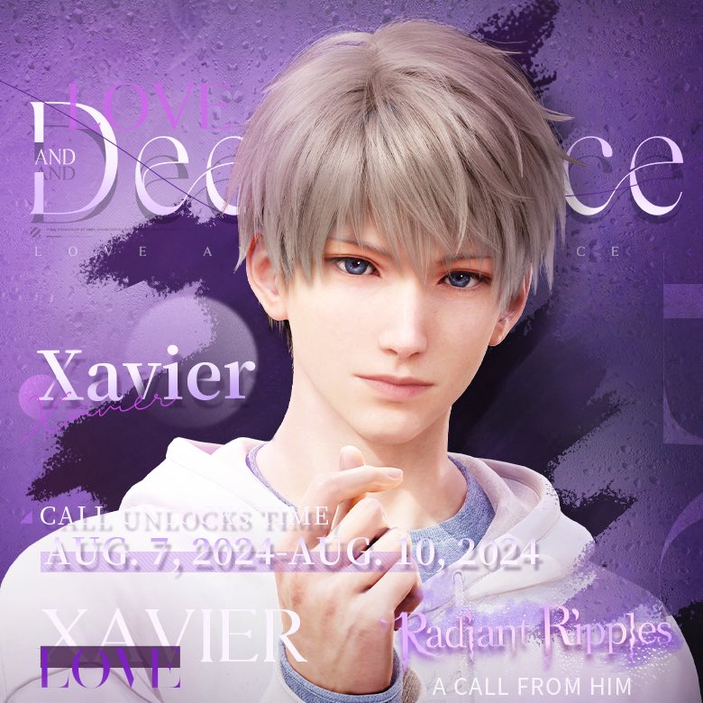 WLMEG's tweet image. Ripples dance upon the water, with vivid colors of summer stretching into infinity. Make an appointment to listen to his call and enjoy a splendid summertime with him.#LoveandDeepspace# #LoveandDeepspaceSummerCall#