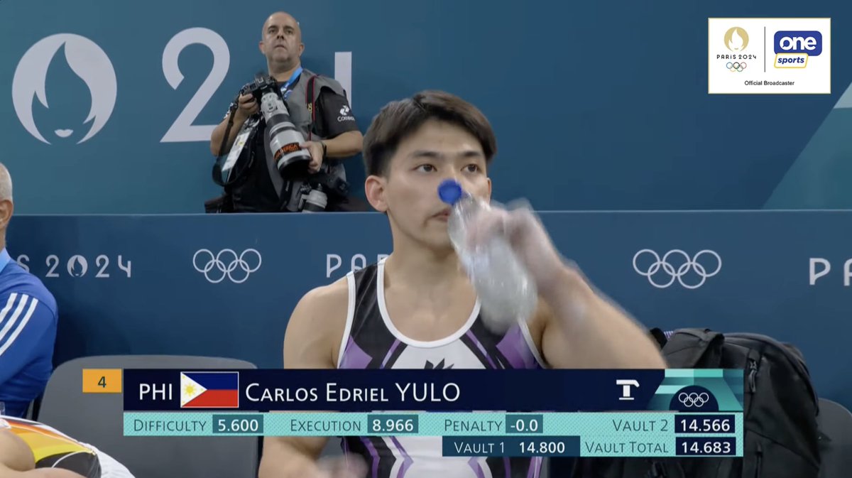OneSportsPHL's tweet image. BACK ON TRACK!

Carlos Yulo is on his way to advancing to the vault finals once more after getting a total score of 14.683.

Yulo advanced to the final and finished 4th in Tokyo 2020.

#Paris2024  #OlympicGames  #100TaongLaban #ParaSaBayan