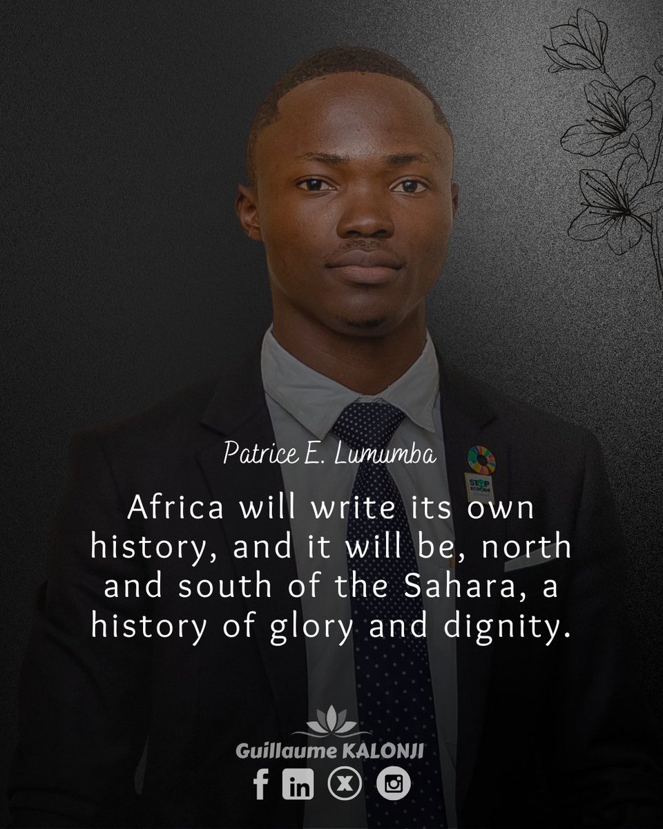 Guillaume0905Kl's tweet photo. One day Africans will truly be free. Free to manage their resources, free to choose their leaders, free to move around their continent... One day Africa will write its own history and it will be, north and south of the Sahara, a history of glory and dignity. https://t.co/sk9s3Pquak