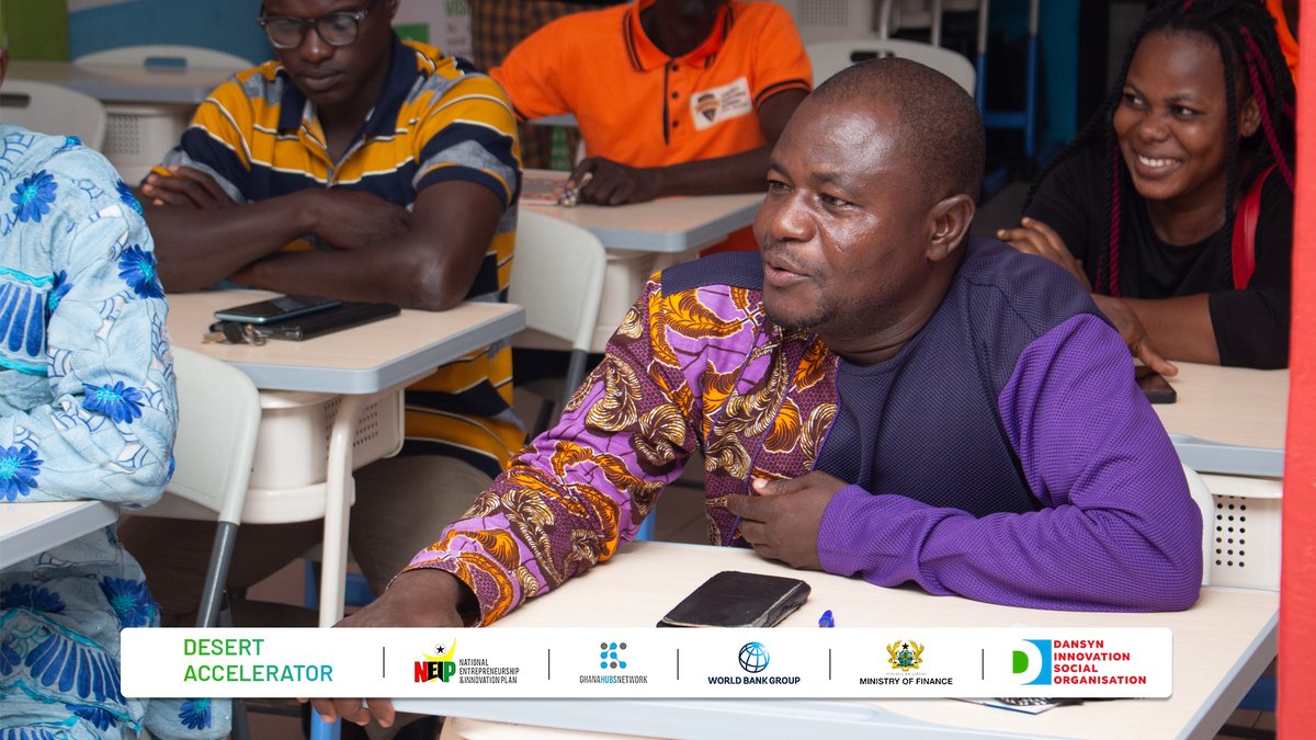 DansynSocial's tweet image. 𝐃𝐄𝐒𝐄𝐑𝐓 𝐀𝐂𝐂𝐄𝐋𝐄𝐑𝐀𝐓𝐎𝐑

Yesterday, the M&amp;amp;E team visited the participants of the Desert Accelerators to assess their progress since completing the program.
#dansyniso
#bolgaimpact
#acceleration
#neip
#hubsgrantsupport
@GhHubsNetwork 
World Bank Africa