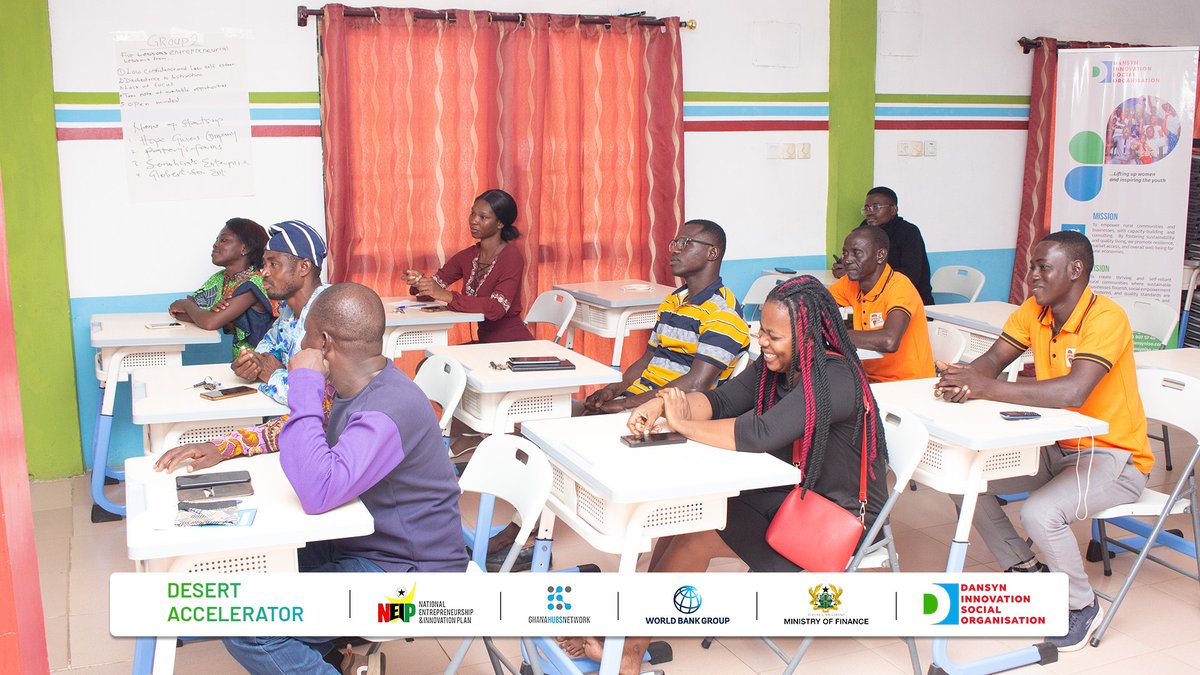 DansynSocial's tweet image. 𝐃𝐄𝐒𝐄𝐑𝐓 𝐀𝐂𝐂𝐄𝐋𝐄𝐑𝐀𝐓𝐎𝐑

Yesterday, the M&amp;amp;E team visited the participants of the Desert Accelerators to assess their progress since completing the program.
#dansyniso
#bolgaimpact
#acceleration
#neip
#hubsgrantsupport
@GhHubsNetwork 
World Bank Africa