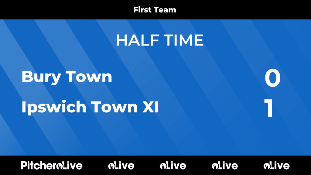 BuryTownFC's tweet photo. HALF TIME: Bury Town 0 - 1 Ipswich Town XI
#BURIPS #Pitchero
https://t.co/nLGINT1GGO https://t.co/ycKU8OUldR