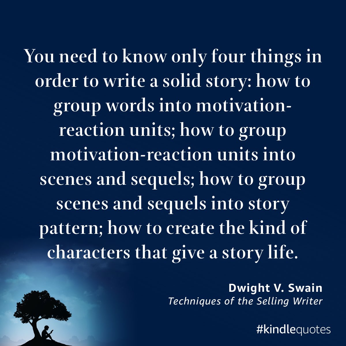 Wise words for the writer. Great book to study the craft.  a.co/dfP6ZiQ