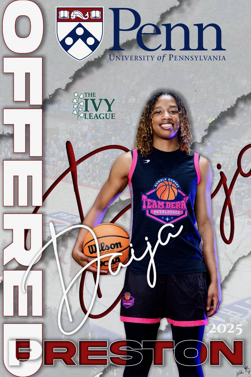 After a great conversation with Coach (<a href="/MikeMcLaughli/">Mike McLaughlin</a> ), I am blessed and honored to receive an offer from <a href="/PennWBB/">Penn Women's Basketball</a> I am very humbled and appreciative for the opportunity.  <a href="/teamberryaau/">Team Berry</a> <a href="/CoachTBerry/">TBerry</a> <a href="/Coachmikewill23/">Michael Williams</a> <a href="/IAmWillieRoy/">Willie Roy Puckett Jr</a> <a href="/PivotPoint24/">Kiah T. Collins</a> <a href="/ladymichelle63/">Tiffany Puckett</a> <a href="/HoopsTrojan/">Carrollton Trojans WBB</a>