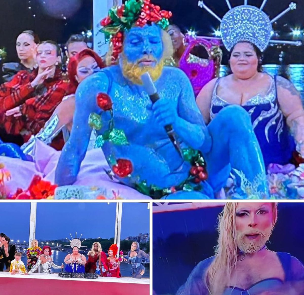 watdkw_'s tweet image. الكاتبة سعدية مفرح : 
عجل السامري، والعشاء الأخير وتجسيد ساخر ومهين للسيد المسيح عليه السلام وفق رؤيتهم.. بالإضافة إلى الاحتفاء بمظاهر الشذوذ بكل أنواعه.. ويأتي من يقول لك أبعدوا الرياضة عن الدين والسياسة وأن الألعاب الأولمبية رسالة أخلاقية! 
#نرفض_شذوذ_الاولمبياد 
#OlympicGames