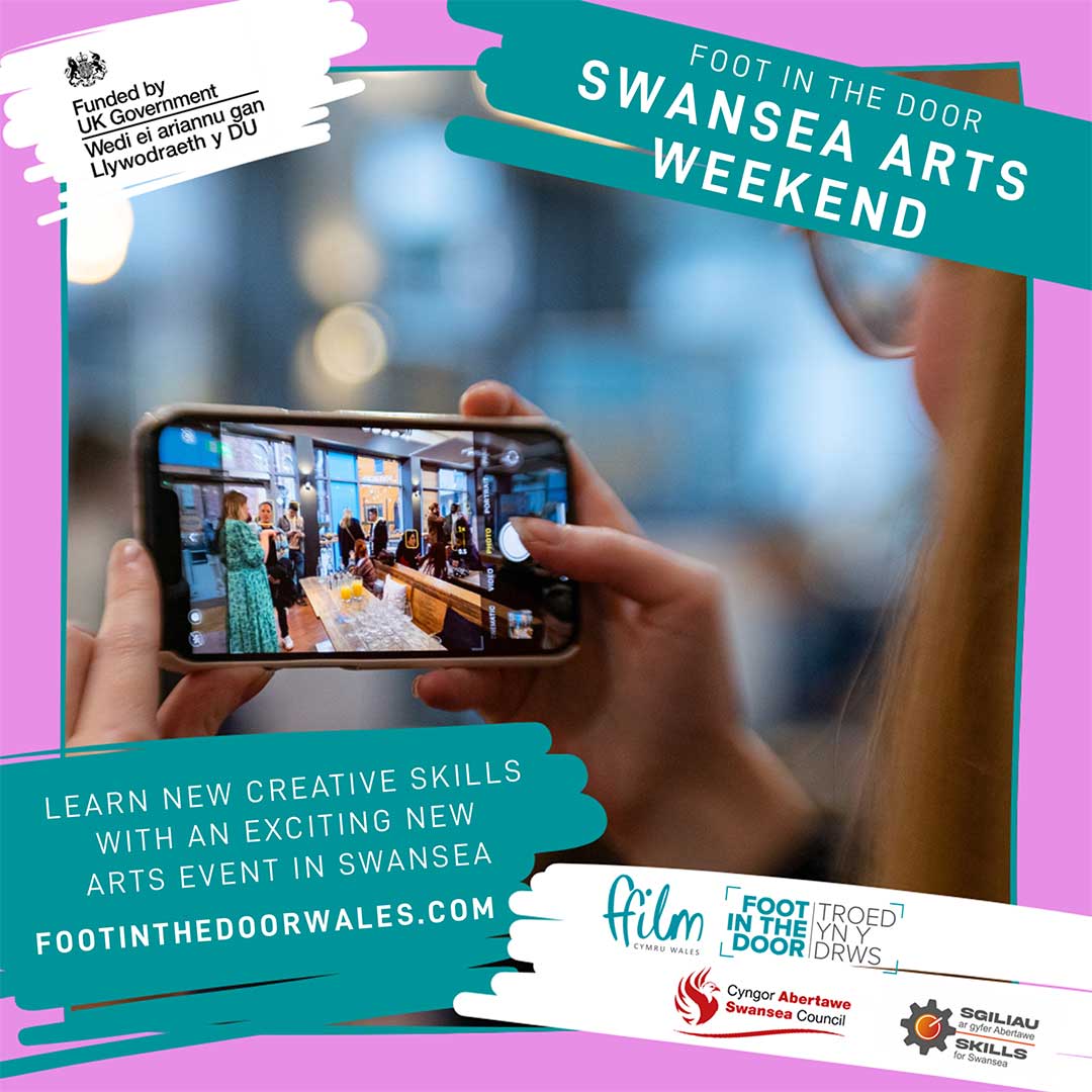 📣Looking to gain creative industry skills? Don’t miss your chance to play a part in the exciting new Swansea Arts Weekend project, applications close Wed 31 July, hurry! 👉 loom.ly/WwJgDdk