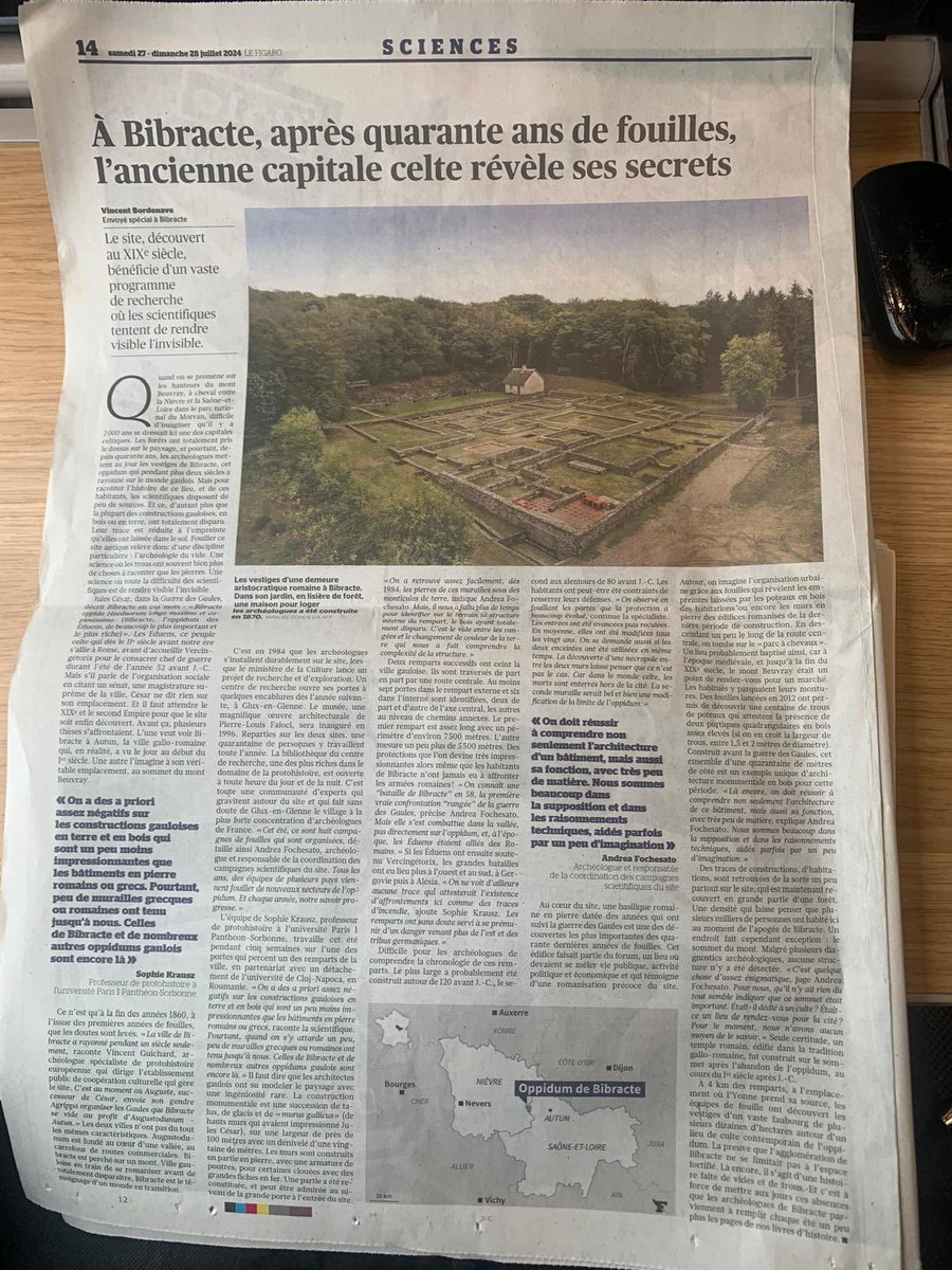 Sophie Krausz (@sophie_krausz) on Twitter photo <a href="/BibracteBeuvray/">Bibracte</a> dans Le Figaro du week-end ! Par <a href="/bordenavev/">Vincent Bordenave</a>
<a href="/SorbonneParis1/">Université Paris 1 Panthéon-Sorbonne</a> <a href="/UmrTrajectoires/">LaboratoireTrajectoires</a> <a href="/UBMontaigne/">Université Bordeaux Montaigne</a> <a href="/Ausonius_umr/">Ausonius</a> <a href="/Inrap/">Inrap</a>
lefigaro.fr/sciences/bibra… <a href="/BibracteBeuvray/">Bibracte</a> dans Le Figaro du week-end ! Par <a href="/bordenavev/">Vincent Bordenave</a>
<a href="/SorbonneParis1/">Université Paris 1 Panthéon-Sorbonne</a> <a href="/UmrTrajectoires/">LaboratoireTrajectoires</a> <a href="/UBMontaigne/">Université Bordeaux Montaigne</a> <a href="/Ausonius_umr/">Ausonius</a> <a href="/Inrap/">Inrap</a>
lefigaro.fr/sciences/bibra…