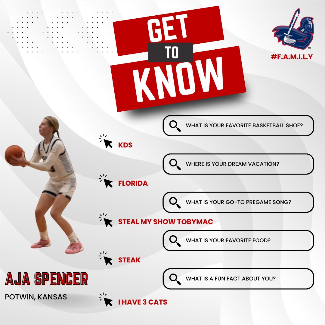 Meet Aja! We are so excited you decided to join the Lady Warrior family! #SwordsUp #F.A.M.I.L.Y