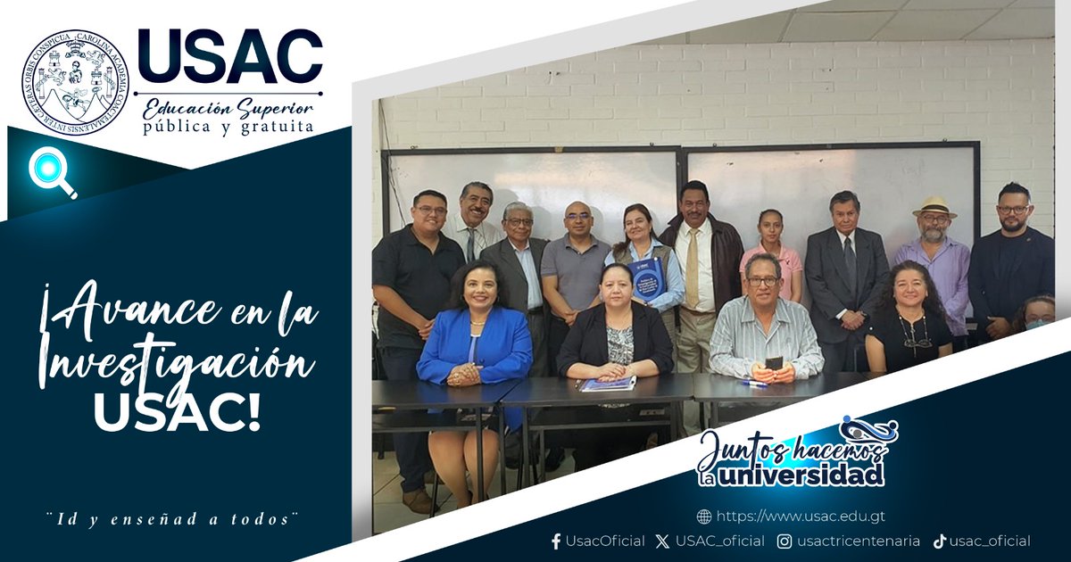 USAC_oficial's tweet photo. ¡Avance en la Investigación USAC! 🚀

La Universidad de San Carlos de Guatemala continúa fortaleciendo su compromiso con la investigación. Recientemente, la Directora General de Investigación, Doctora Alice Patricia Burgos, junto con la ingeniera Liuba Cabrera y la Doctora Ruth Sosa, visitaron la Escuela de Ciencias de la Comunicación para presentar importantes actualizaciones.

🔍 ¿Qué se presentó?

Las convocatorias Digi 2024 (general y diferenciada) para proyectos de investigación a realizar en 2025.
La biblioteca virtual con 25 e-books disponibles para toda la comunidad universitaria.
Una encuesta para definir la nueva agenda de investigación de la USAC.
La actividad estuvo dirigida a la Escuela de Ciencias de la Comunicación y contó con la presencia de la Directora, Maestra Regina Miranda, quien apoyó esta iniciativa clave para el avance académico.

¡Mantente al tanto de estas innovaciones y únete al impulso de la investigación! 📚🔬 #InvestigaciónUSAC #Innovación #Educación