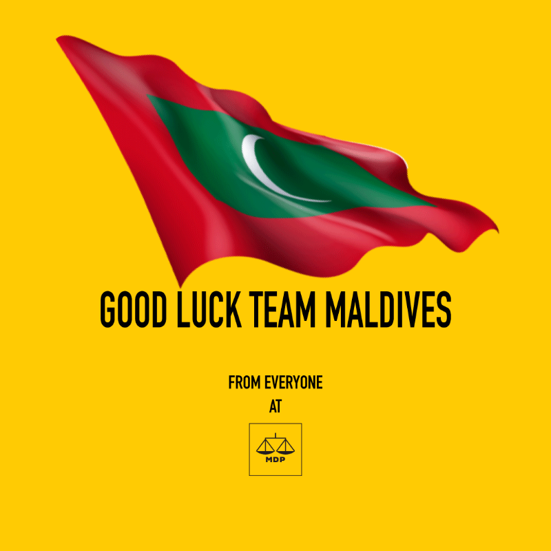 Good luck to our Team🇲🇻 at the Olympics!