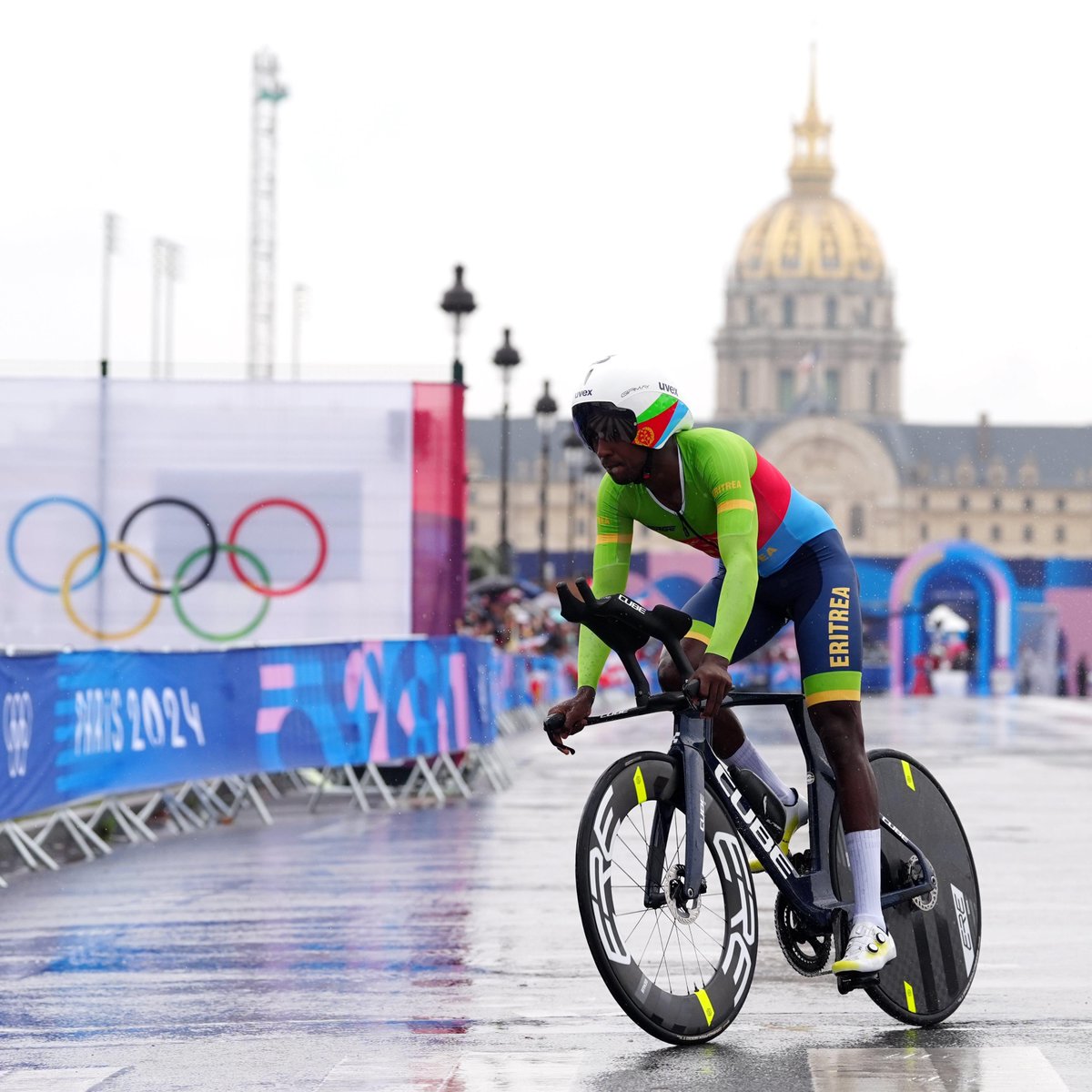 🇪🇷 Biniam Girmay of Eritrea is the first ever rider of Intermarché-Wanty to compete in the Olympic Games. 

Proud moment. #Paris2024
