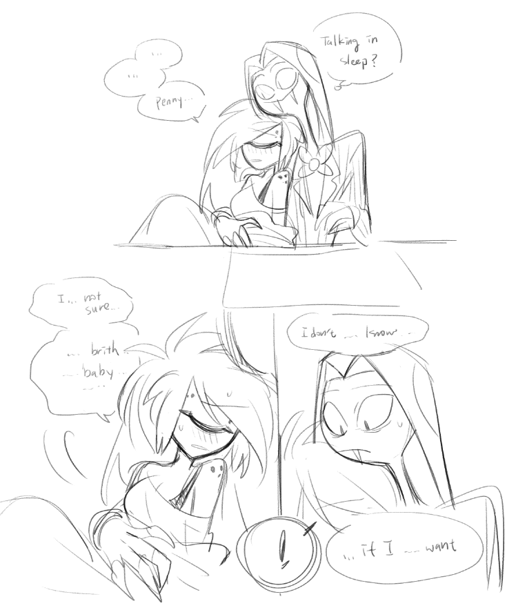 ⚠️:🍒pregnant, talking in sleep 