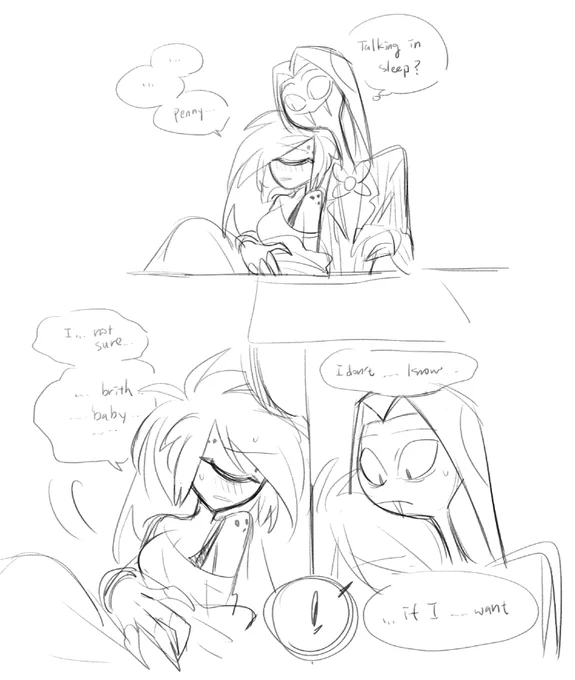 ⚠️:🍒pregnant, talking in sleep 