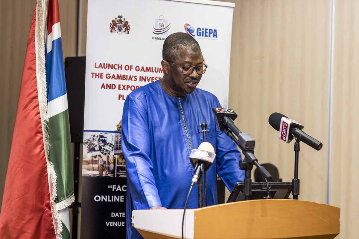GIEPA_OFFICIAL's tweet photo. LAUNCH OF THE GAMBIA E MARKET PLATFORM (GAMLUMO), GAMBIA EXPORT PROMOTION VIDEO AND TOURISM DESTINATION VIDEO
GIEPA, in partnership with the Commonwealth Secretariat, has finally launched The Gambia E-Market Platform, The Gambia Export Video and Tourism Destination Video. https://t.co/tQc1YqtHdw