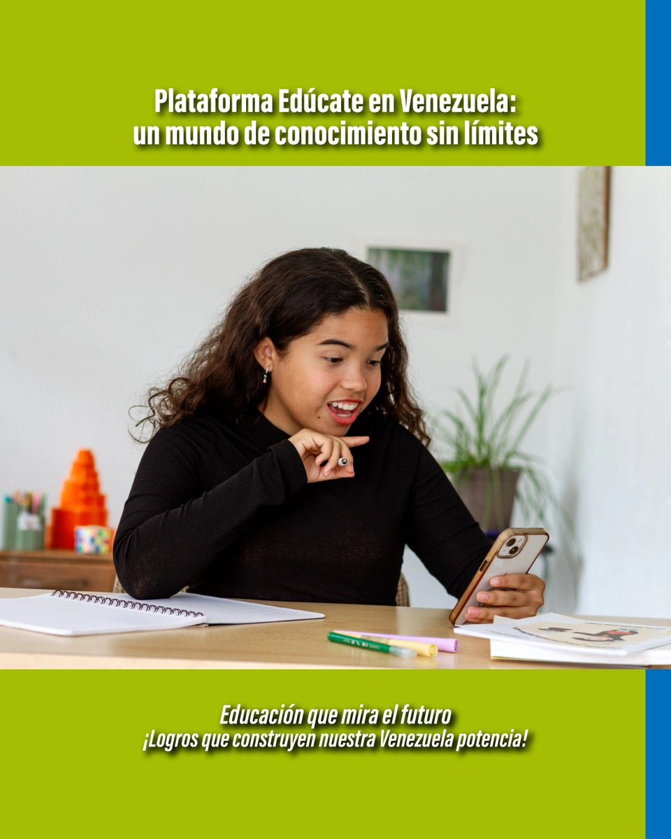 ¡Transformación educativa por un futuro brillante! 

Con el Plan Victoria Bicentenaria consolidamos un modelo vanguardista que atiende a la comunidad educativa, promueve la innovación y posiciona la escuela como epicentro de desarrollo social
#VenezuelaPazYArmonia 
<a href="/NicolasMaduro/">Nicolás Maduro</a>