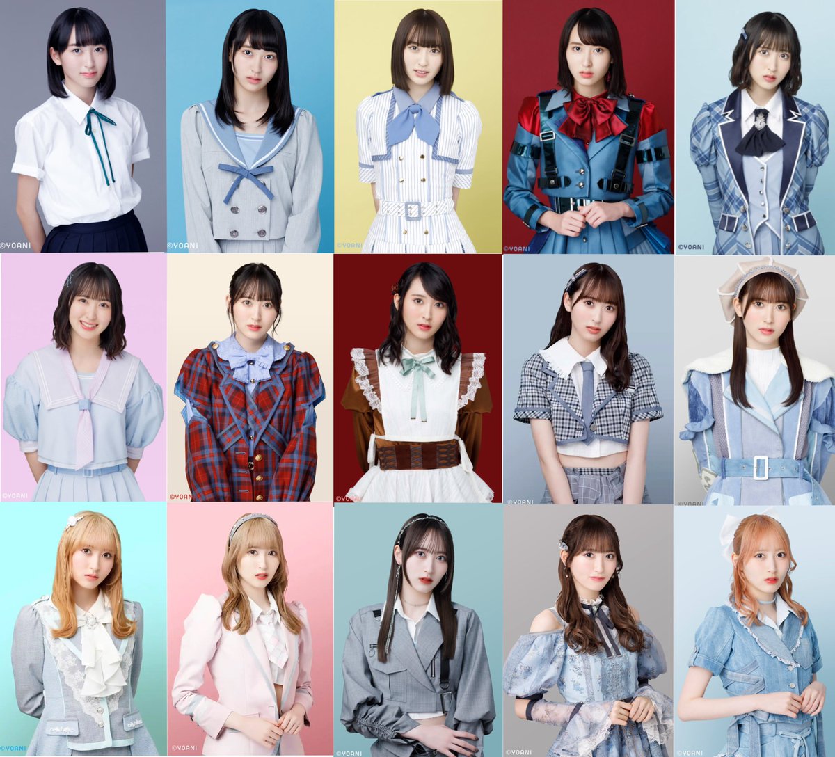 川中子奈月心さんの歴代アー写🍐 初期はあどけなさがあって可愛いけど