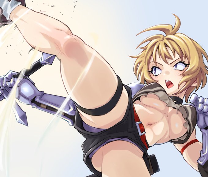 リクエストで描かせていただいたよその子様です😊🦵💥 